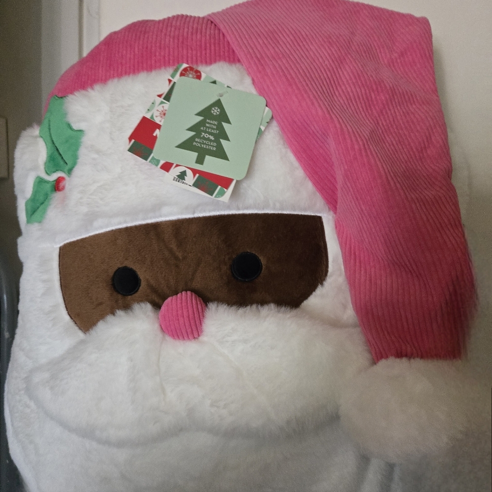 COPY Last One- Pinkmas Chocolate Santa Claus Pillow